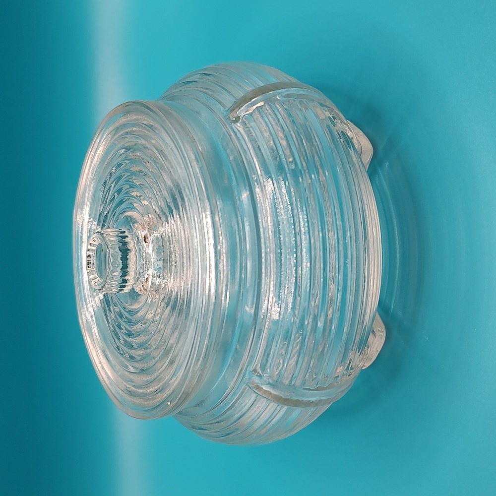 1920's Art Decco Glass Powder Jar
